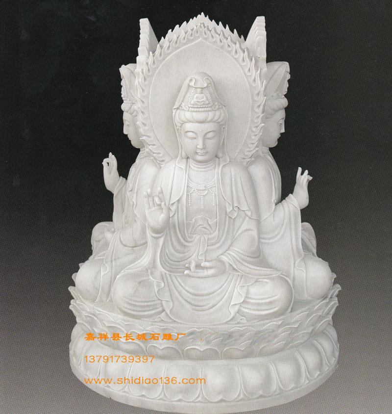 石雕觀音像 漢白玉石雕觀音雕刻