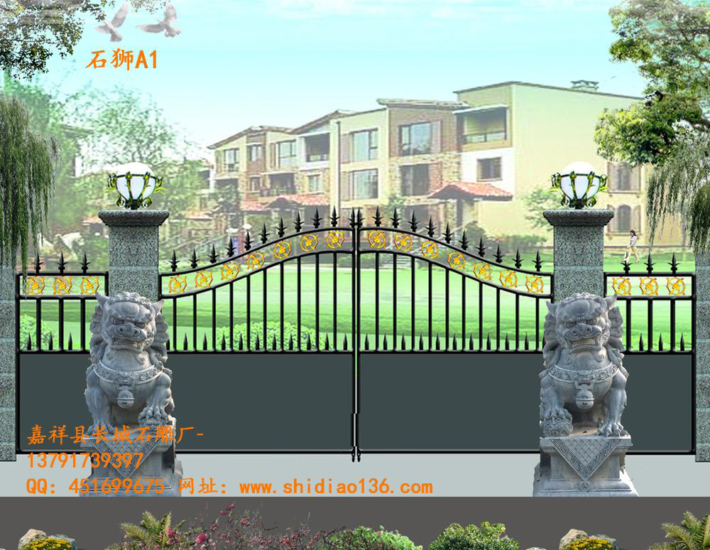 石獅子、獅子石雕