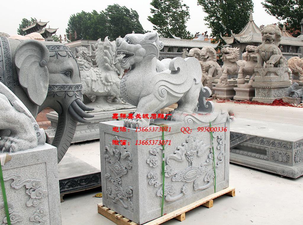 石貔貅 石雕貔貅雕刻效果圖