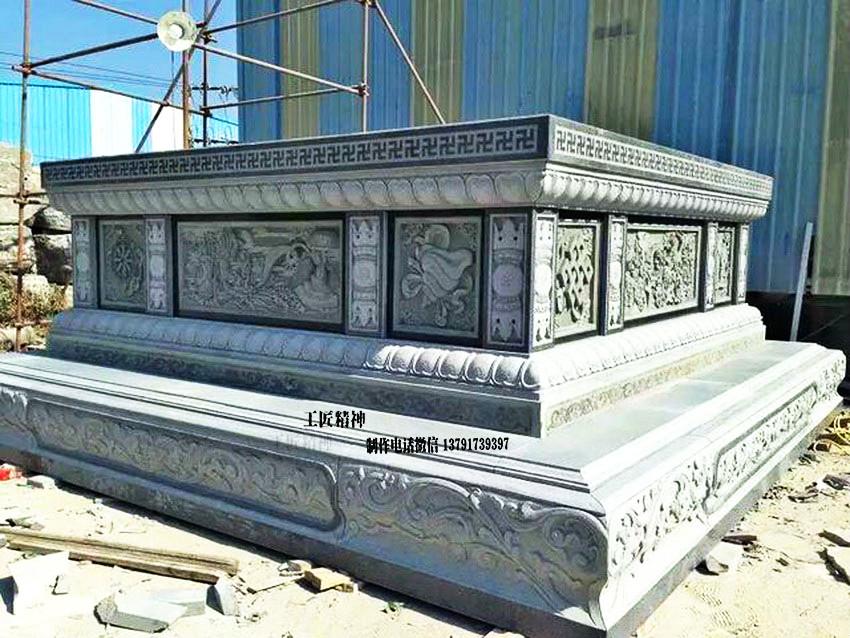 寺院佛臺(tái)，石雕須彌座雕刻圖片