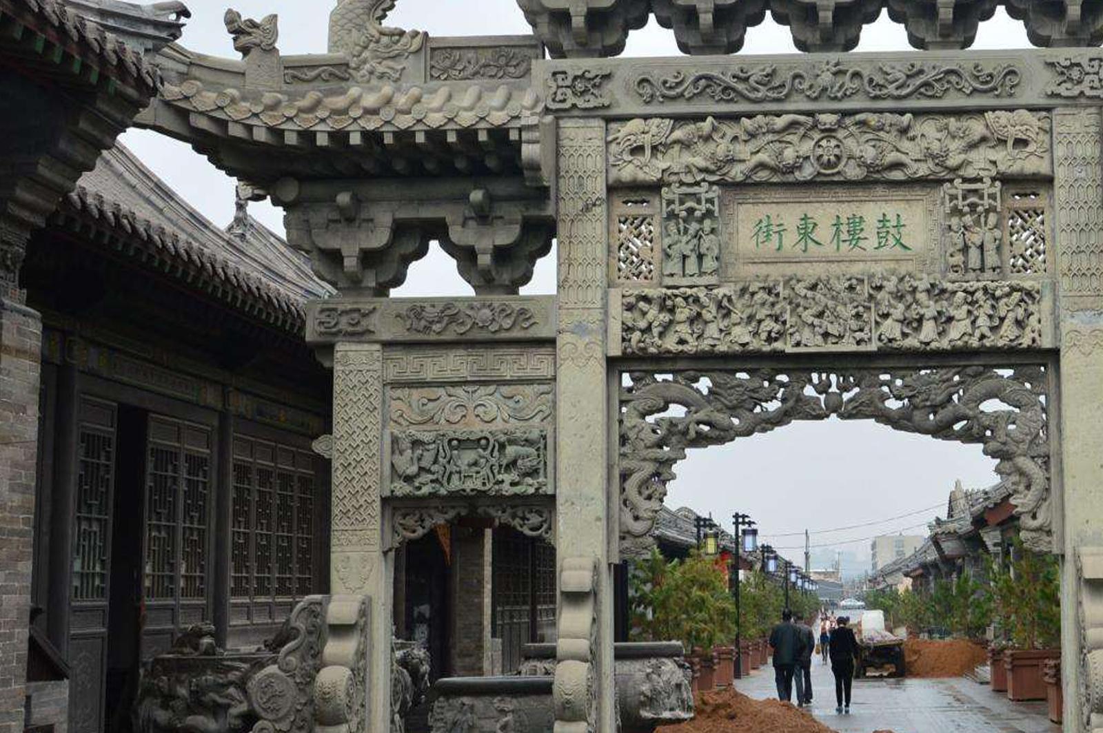 石牌坊局部細節(jié)雕刻