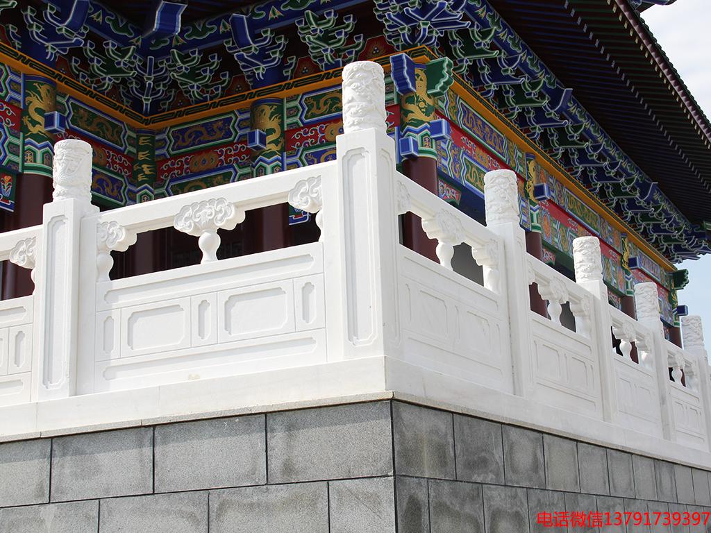 園林石護(hù)欄 園林石護(hù)欄樣式漢白玉欄桿圖片