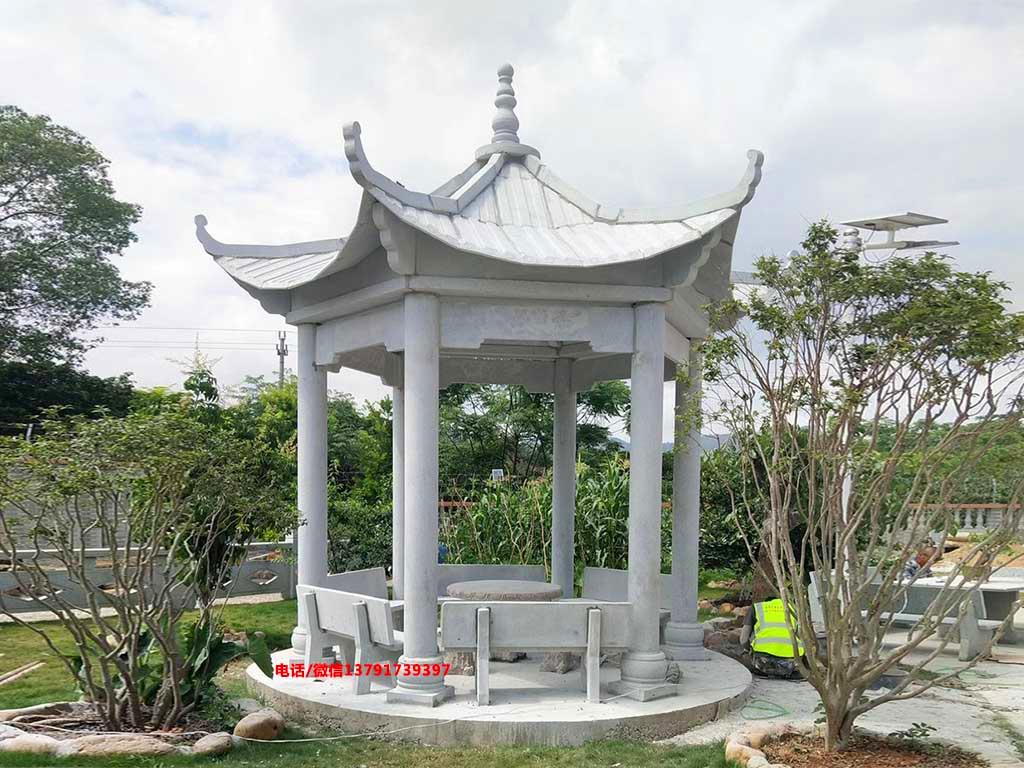 石涼亭 長城石雕石涼亭圖片